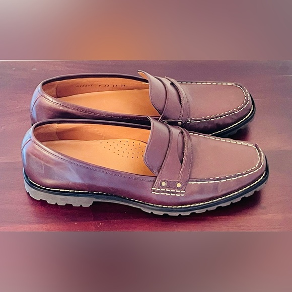 Cole Haan Daryl Penny Loafers Women’s 9AA Brown Leather Lug Sole Autumn D22817 - Picture 2 of 13